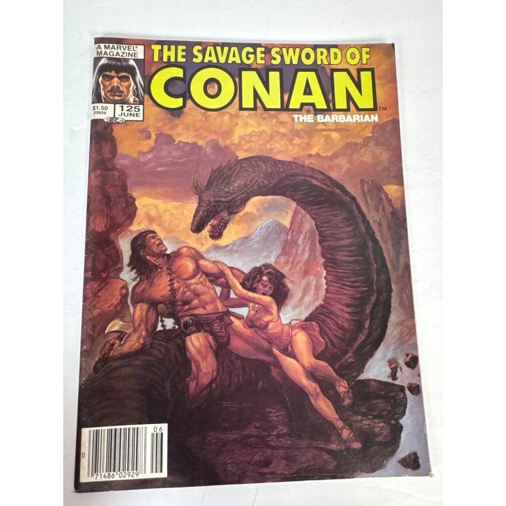 Savage Sword of Conan Marvel‎ Magazine Lot Conan Saga B&W Vintage